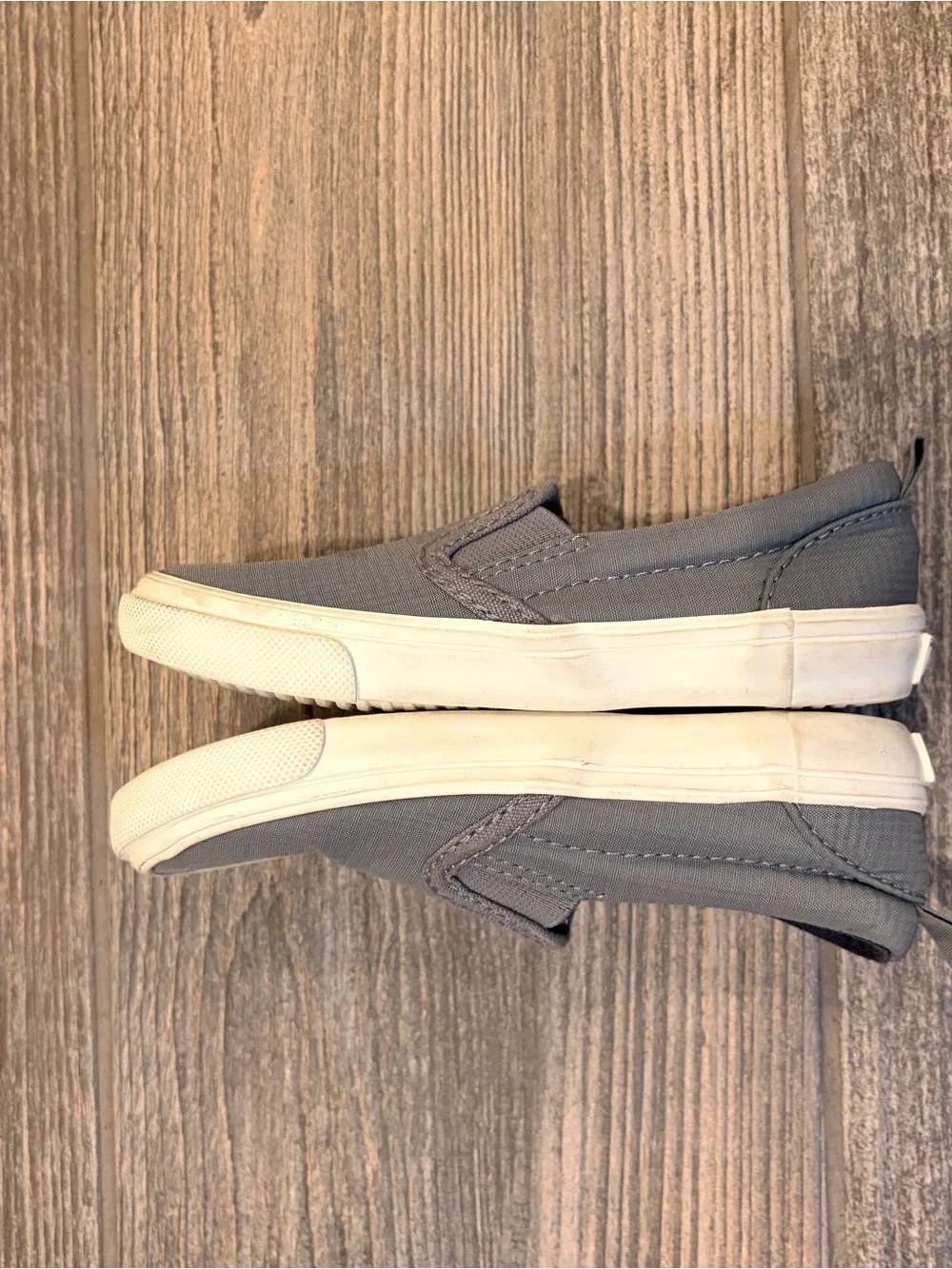 Old Navy Gray Slip-On Canvas Loafers